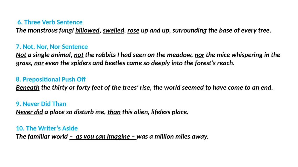 Sensational Sentences Key principles Teach - slide 3 of 8