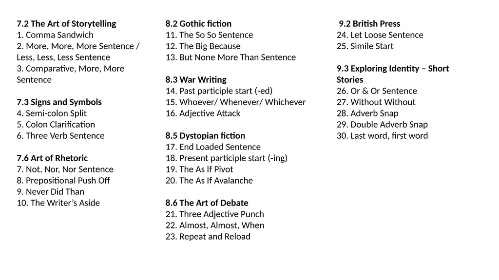 Sensational Sentences Key principles Teach - slide 8 of 8
