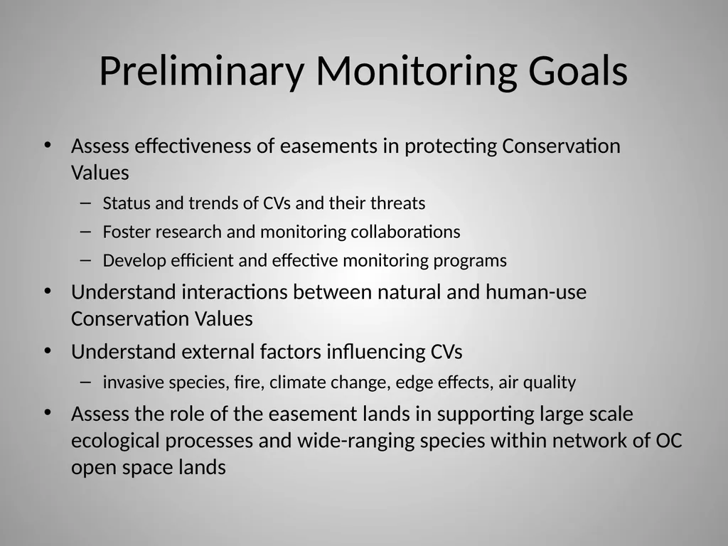Monitoring Conservation Easement Lands in Orange - slide 10 of 19