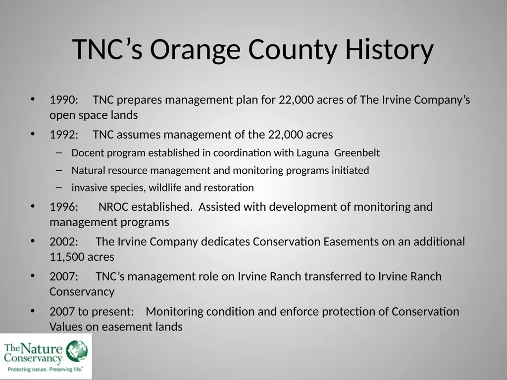 Monitoring Conservation Easement Lands in Orange - slide 2 of 19