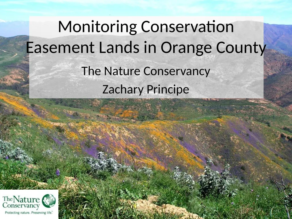 Monitoring Conservation Easement Lands in Orange