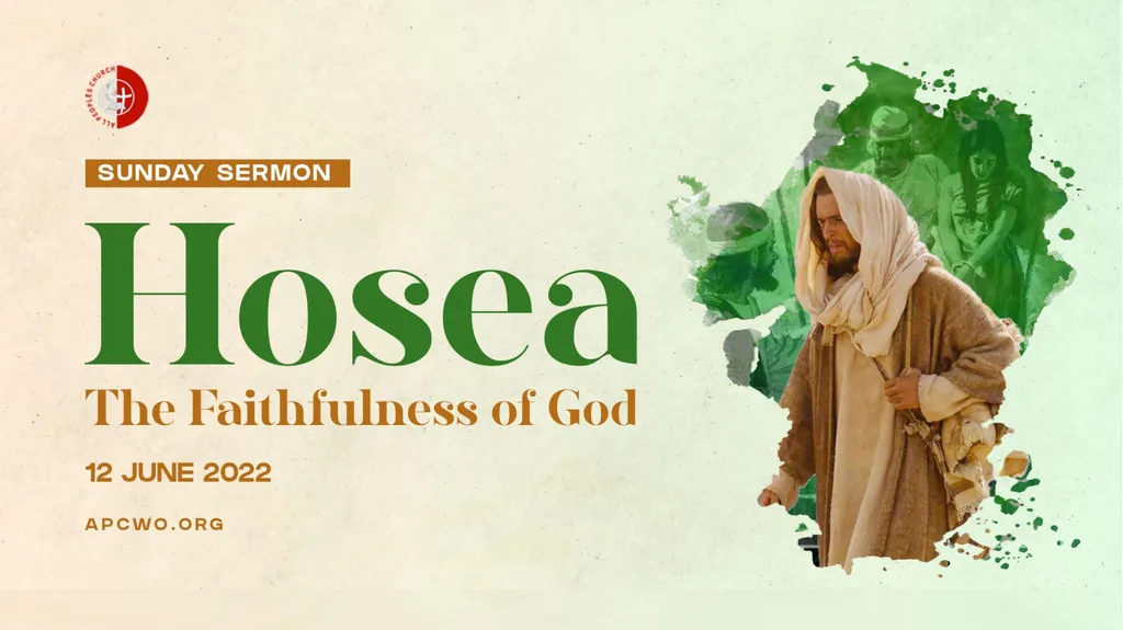 THE PROPHET HOSEA – A PROPHETIC SIGN THIS PHASE OF - slide 1 of 34