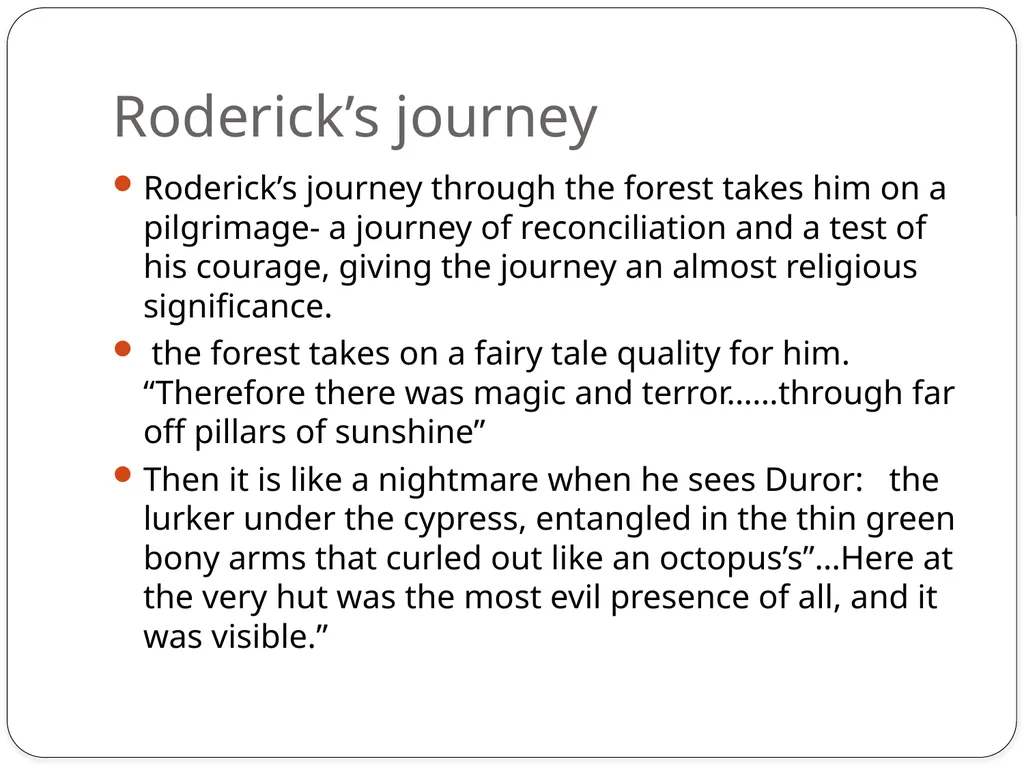 Setting The Cone Gatherers The Forest/ The Estate - slide 13 of 13