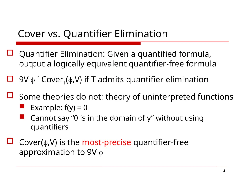 1 Cover Algorithms and Their Combination Sumit - slide 3 of 20
