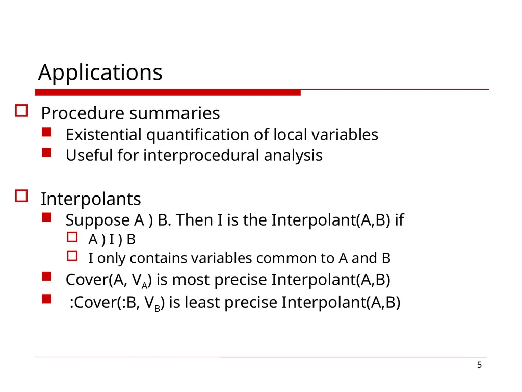 1 Cover Algorithms and Their Combination Sumit - slide 5 of 20