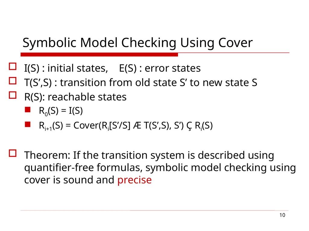 1 Cover Algorithms and Their Combination Sumit - slide 10 of 20