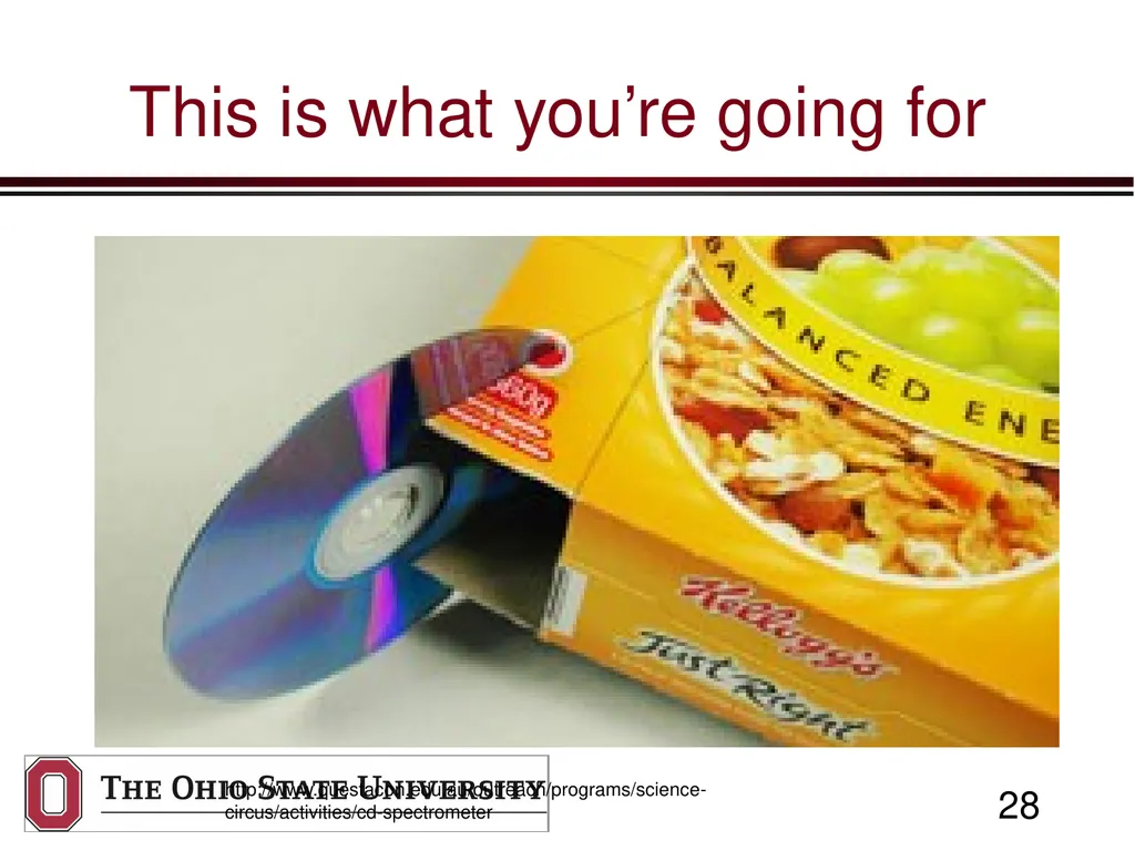 Build a CD Spectrometer Prof. Betty Lise Anderson - slide 28 of 41