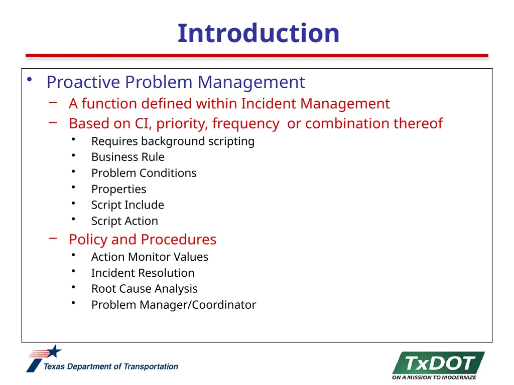 Proactive Problem Management December 5, 2012 - slide 3 of 15