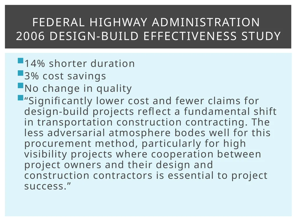 Design-Build Delivery Robynne Parkinson Thaxton - slide 9 of 23
