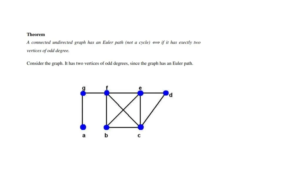 Eulerian and Hamilton Paths Eulerian cycles - slide 6 of 15