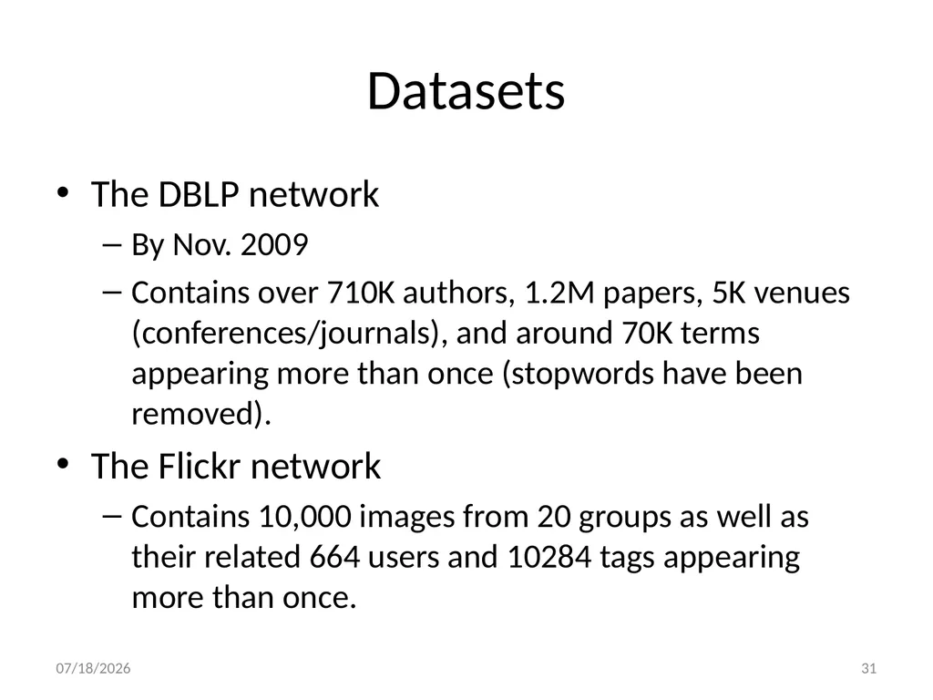 PathSim: Meta Path-Based Top-K Similarity Search - slide 31 of 40