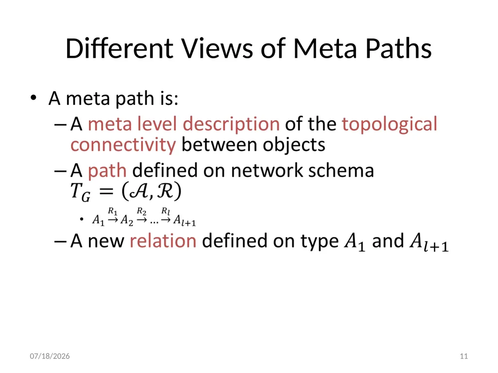 PathSim: Meta Path-Based Top-K Similarity Search - slide 11 of 40