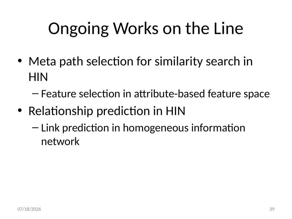 PathSim: Meta Path-Based Top-K Similarity Search - slide 39 of 40