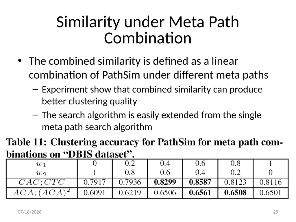 PathSim: Meta Path-Based Top-K Similarity Search - slide 29 of 40