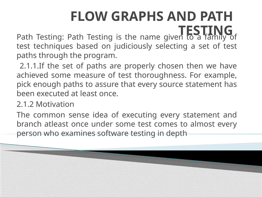 Subjects: Software Testing Methodologies UNIT-1 - slide 26 of 56