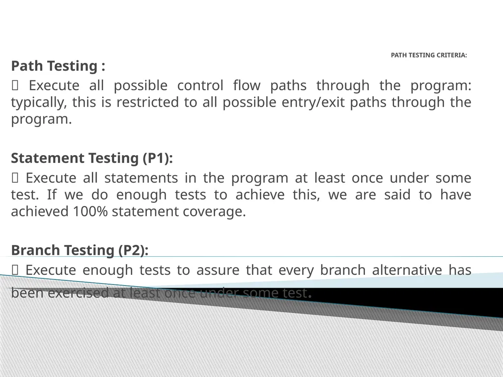 Subjects: Software Testing Methodologies UNIT-1 - slide 38 of 56