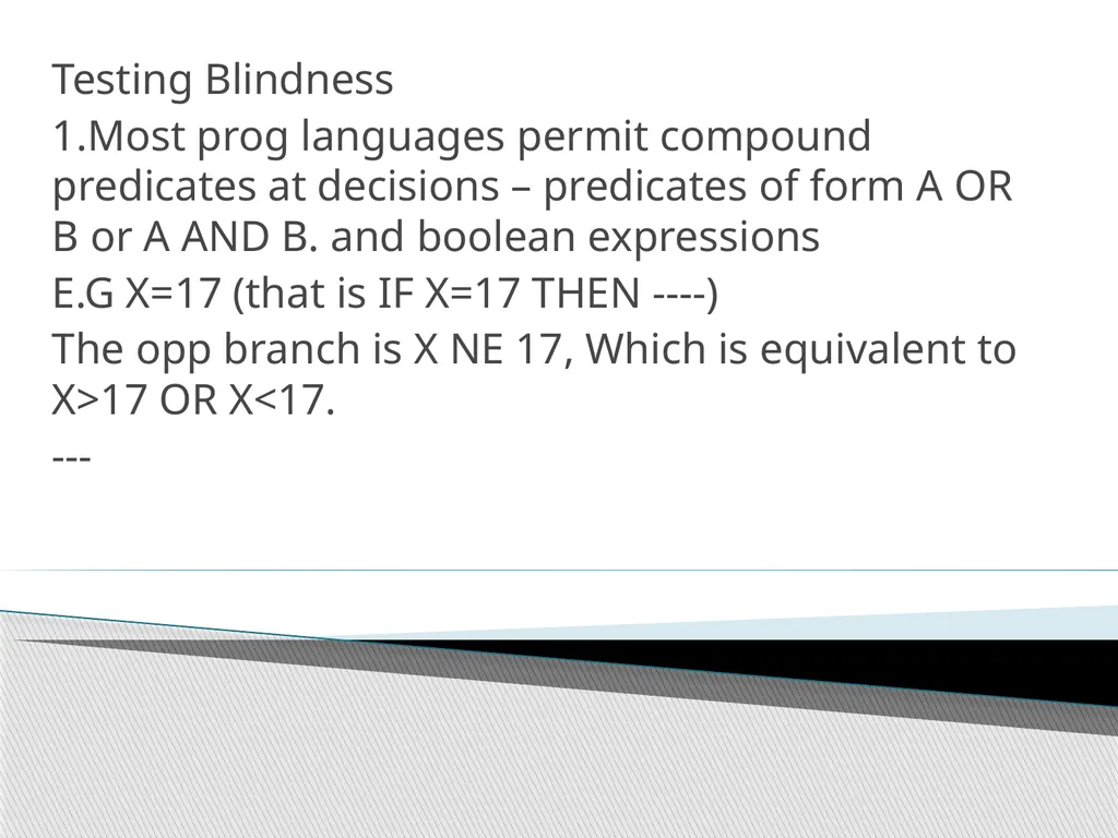 Subjects: Software Testing Methodologies UNIT-1 - slide 40 of 56