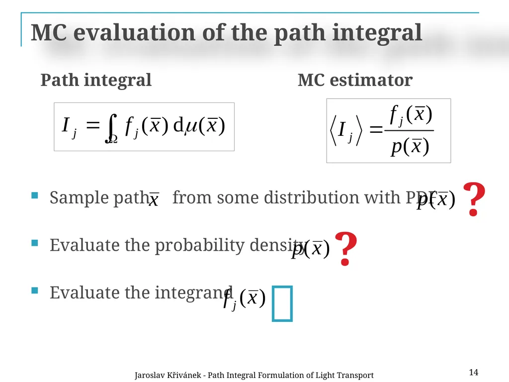 Path Integral Formulation of Light Transport - slide 14 of 32