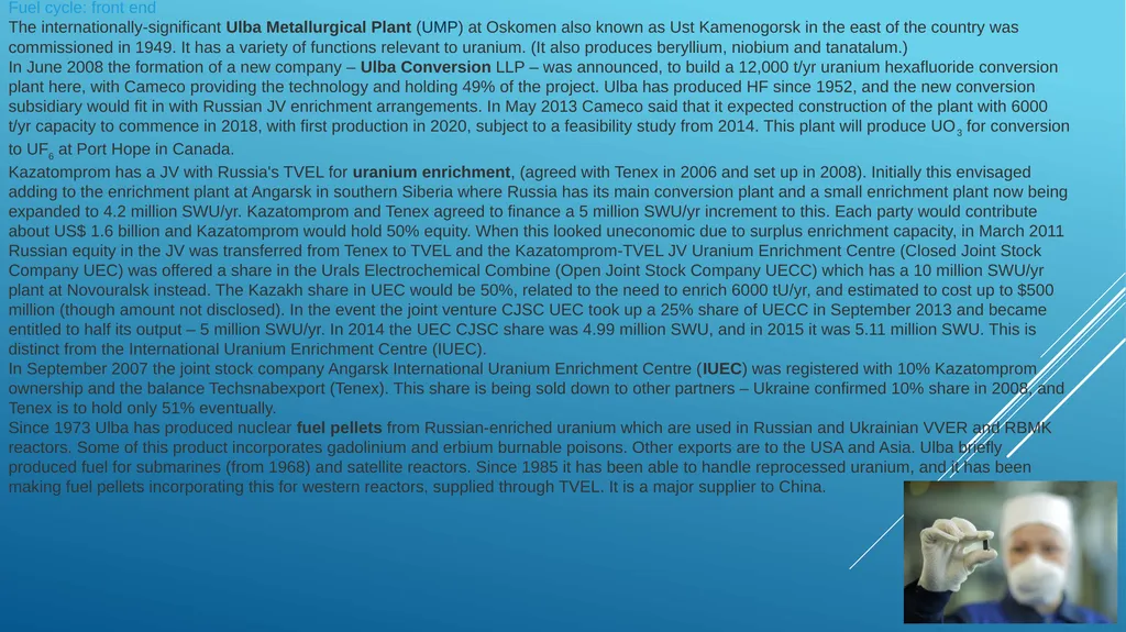 Lecture 9 Analysis of uranium production - slide 24 of 26