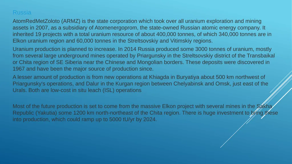 Lecture 9 Analysis of uranium production - slide 6 of 26