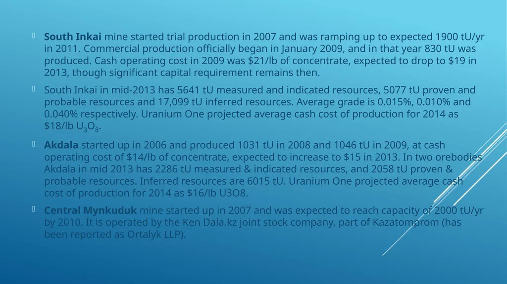 Lecture 9 Analysis of uranium production - slide 19 of 26