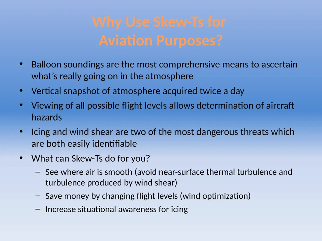 Using Skew-Ts to Assess Icing and Wind Shear - slide 5 of 15