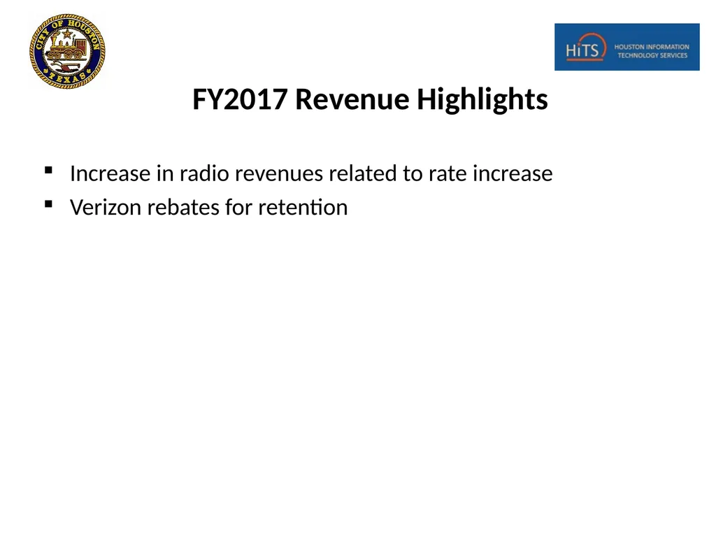 Houston Information Technology Services (HITS) - slide 11 of 18