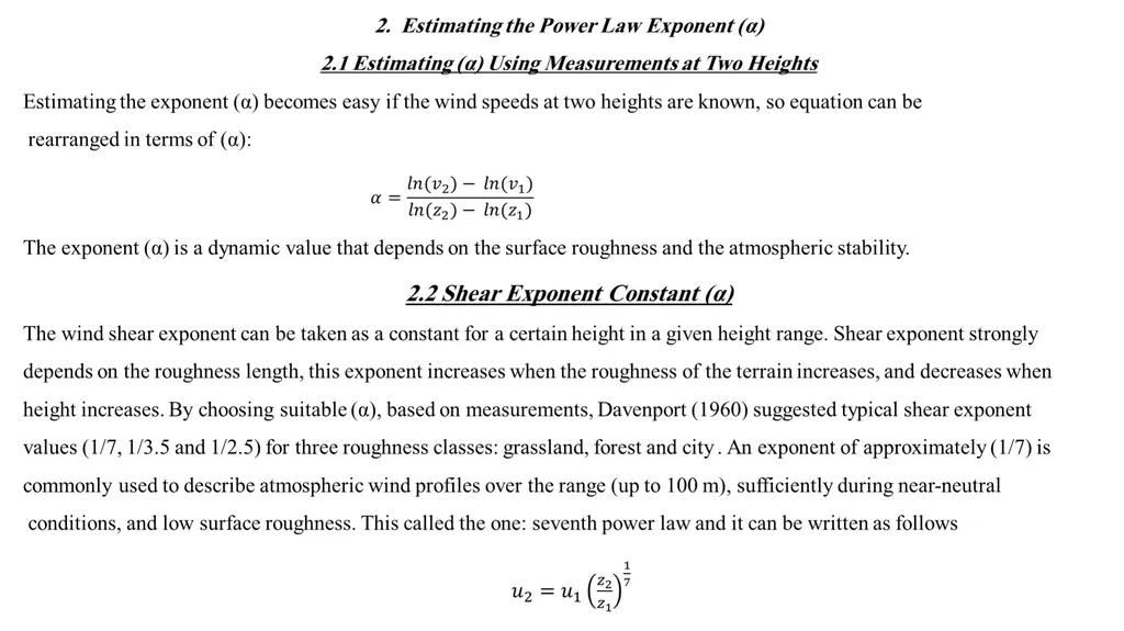 Wind logarithm and Power law profiles Basim - slide 11 of 14