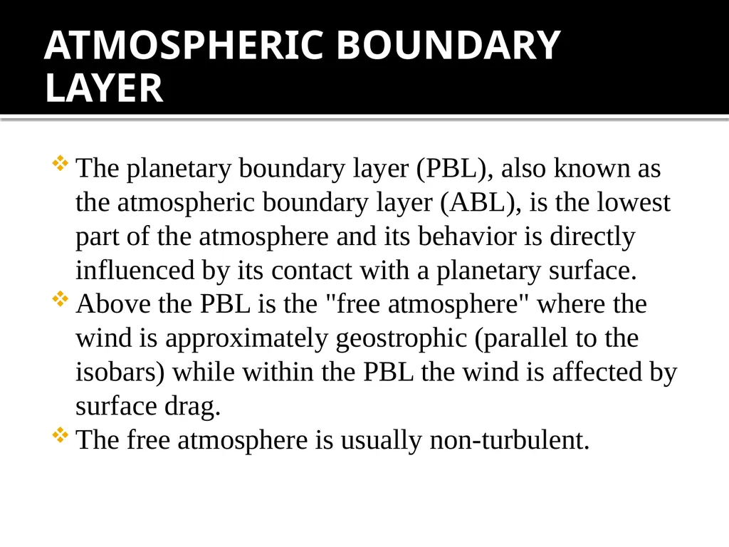 INDUSTRIAL AERODYNAMICS AO465 Module 1 ATMOSPHERIC - slide 2 of 18