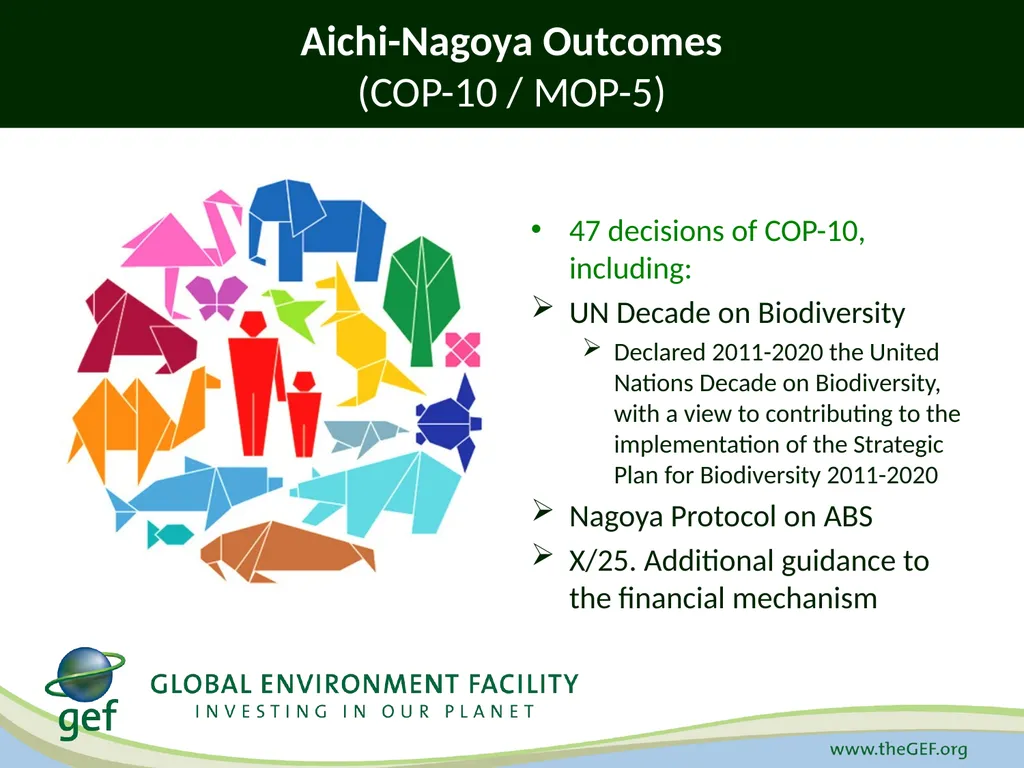 CBD Presentation A Decade for Biodiversity: - slide 2 of 12