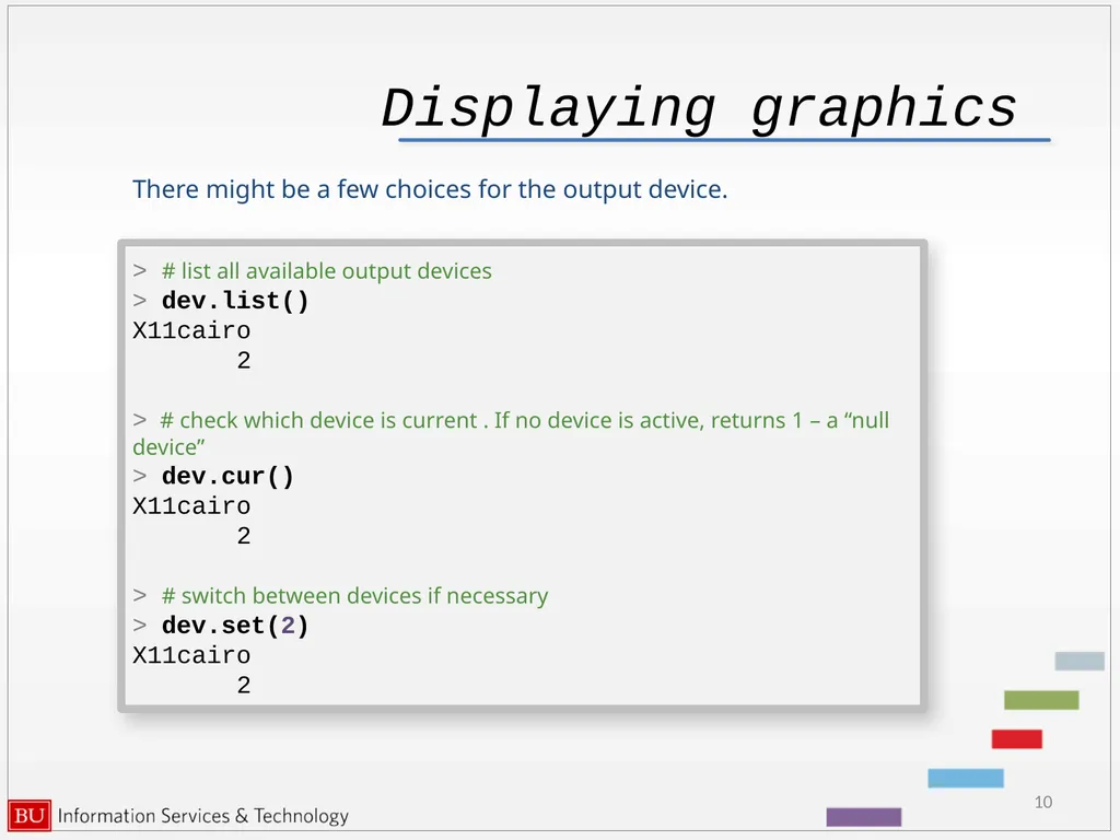 Graphics in R data analysis and visualization - slide 10 of 49