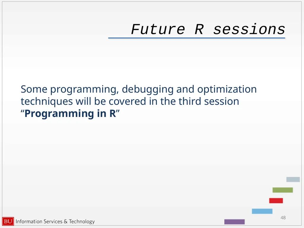 Graphics in R data analysis and visualization - slide 48 of 49