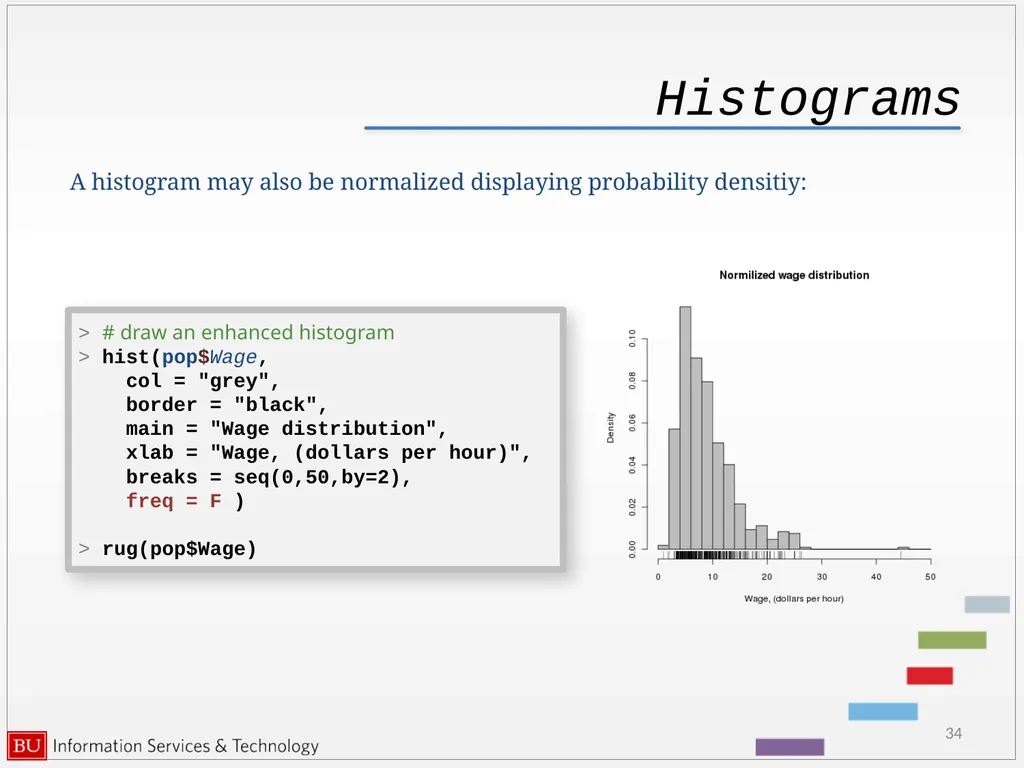 Graphics in R data analysis and visualization - slide 34 of 49