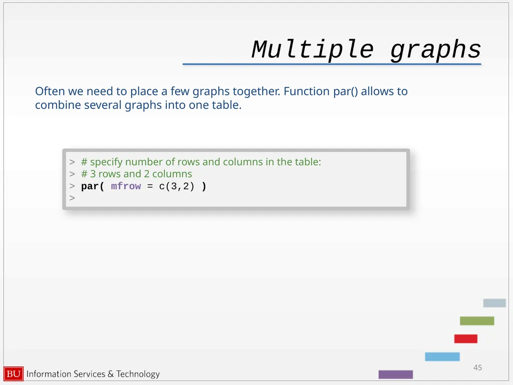 Graphics in R data analysis and visualization - slide 45 of 49