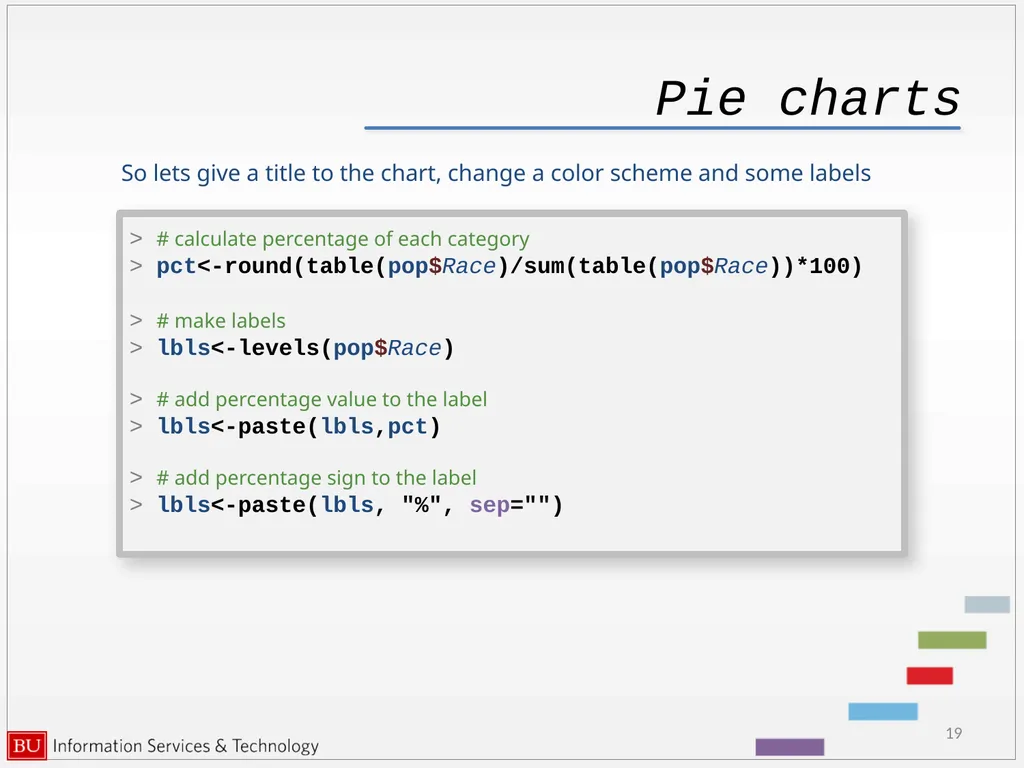 Graphics in R data analysis and visualization - slide 19 of 49