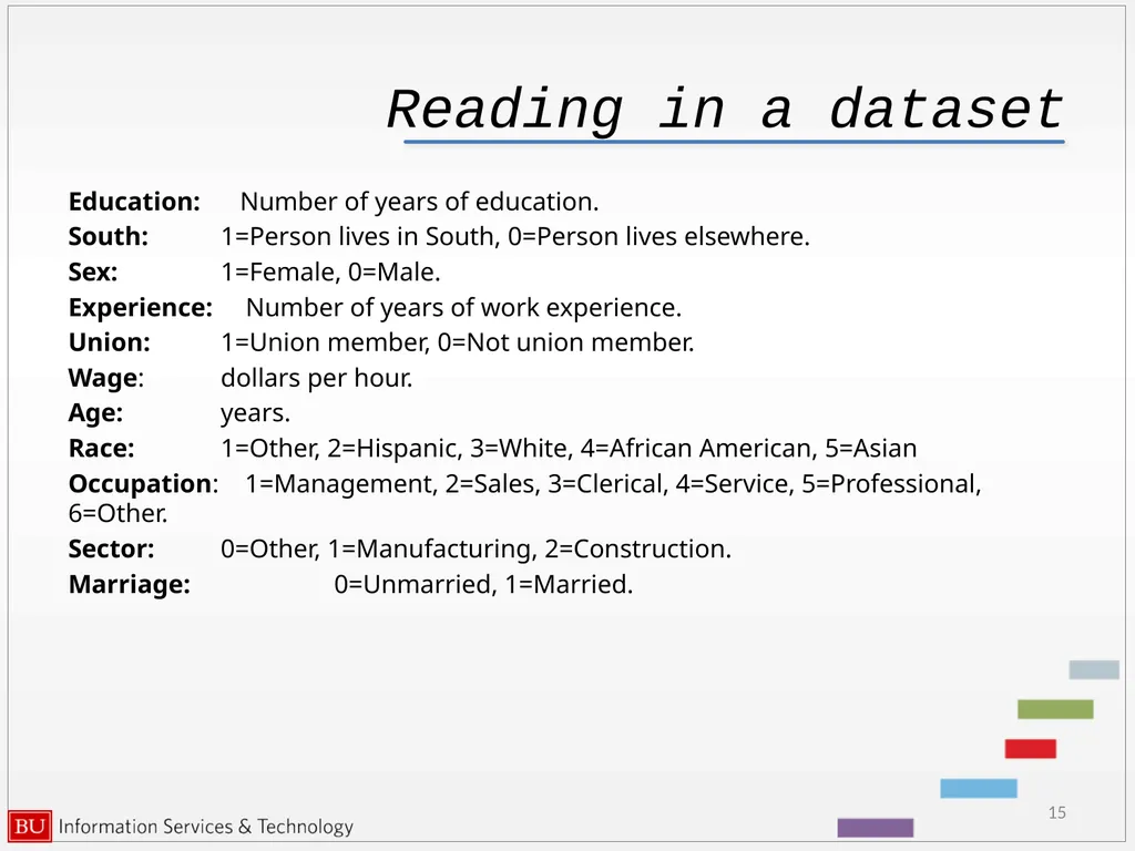 Graphics in R data analysis and visualization - slide 15 of 49