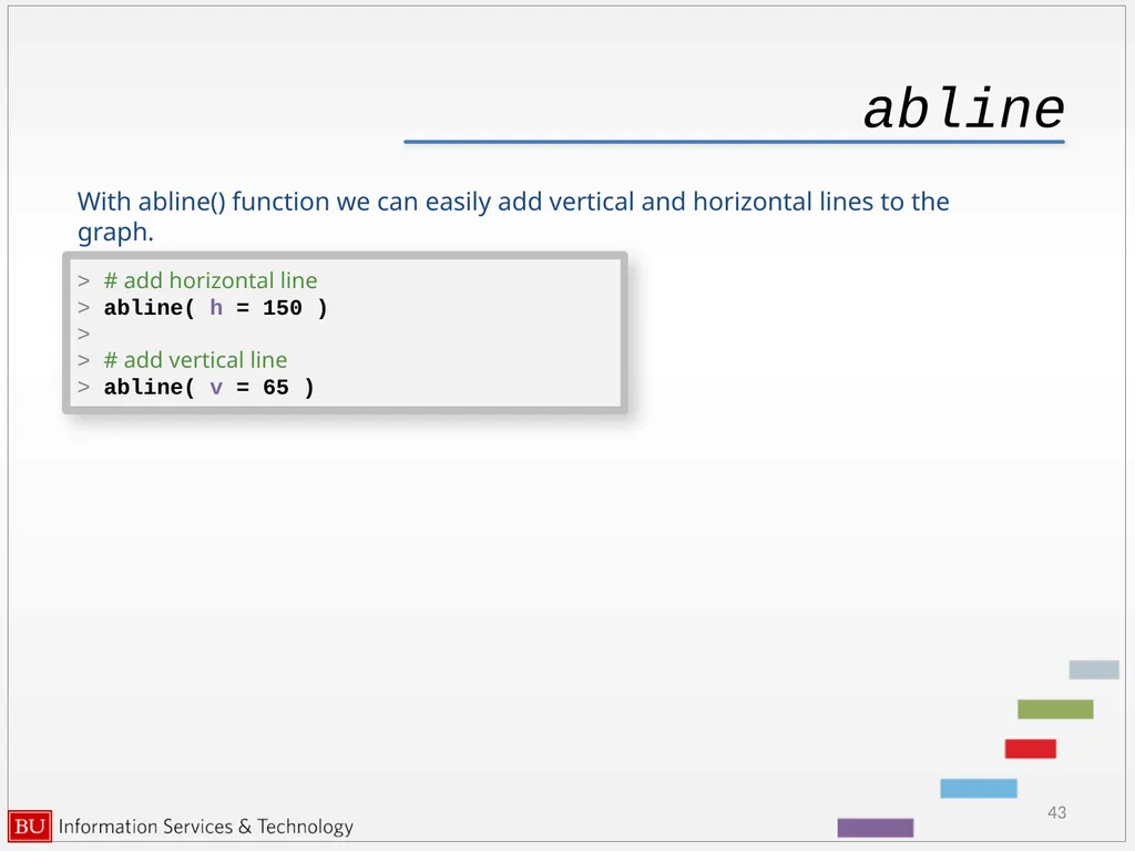 Graphics in R data analysis and visualization - slide 43 of 49