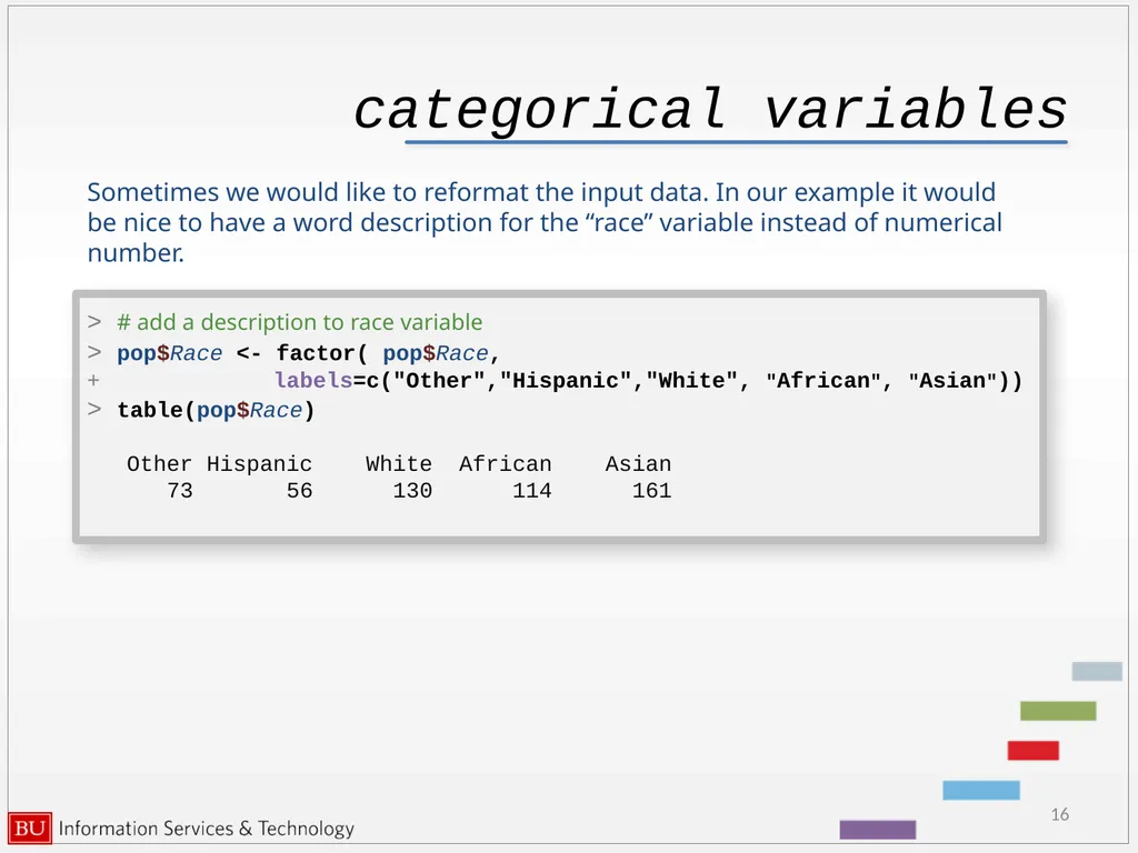 Graphics in R data analysis and visualization - slide 16 of 49