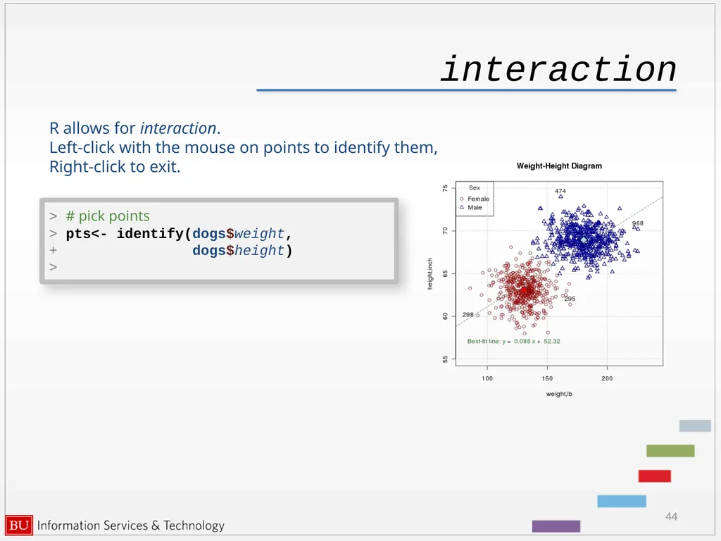 Graphics in R data analysis and visualization - slide 44 of 49