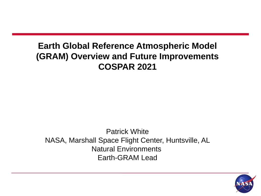 Earth Global Reference Atmospheric Model (GRAM)