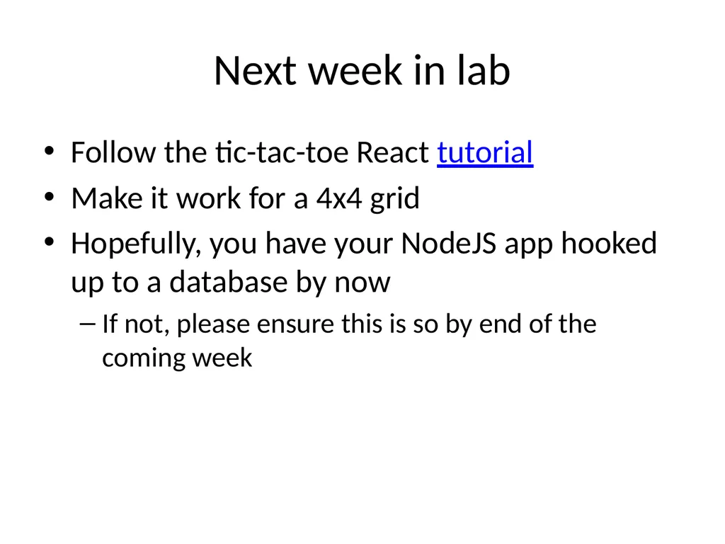 ReactJS 24th October 2019 Front-end frameworks - slide 18 of 19