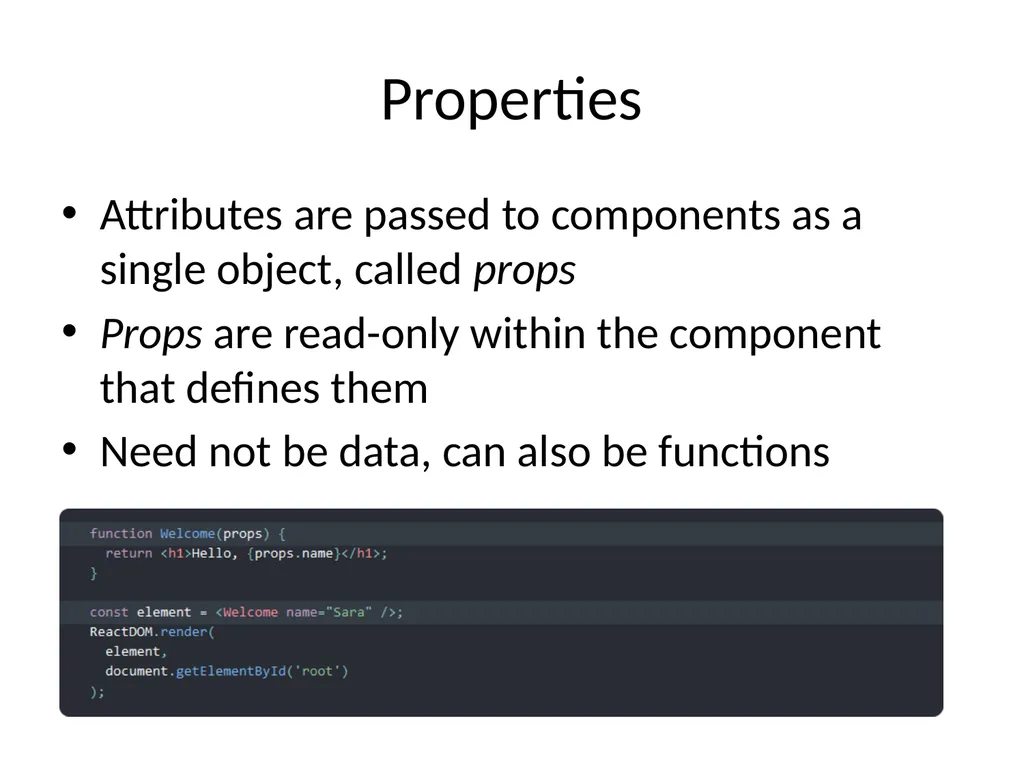 ReactJS 24th October 2019 Front-end frameworks - slide 10 of 19