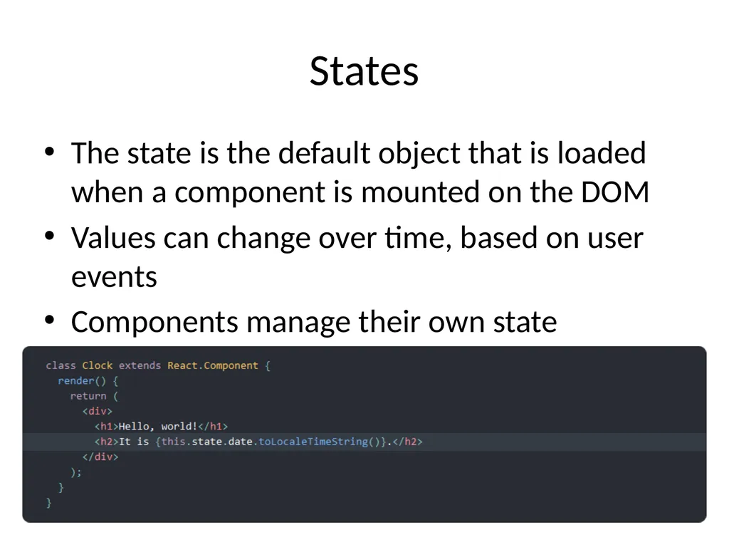 ReactJS 24th October 2019 Front-end frameworks - slide 11 of 19