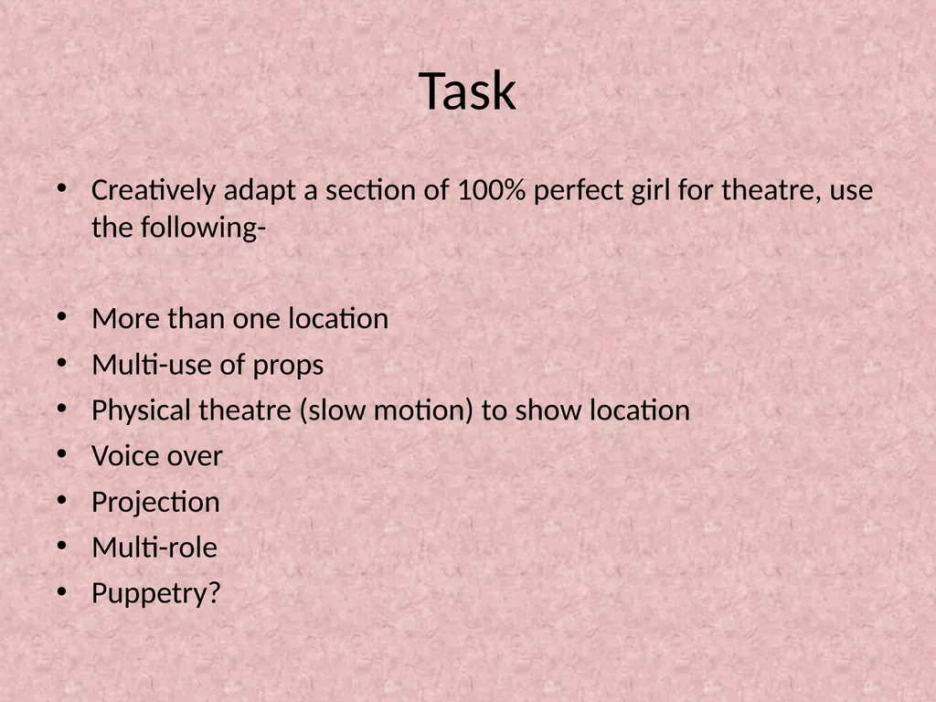 Theatre Complicité Aim- Integrating Physical - slide 16 of 17