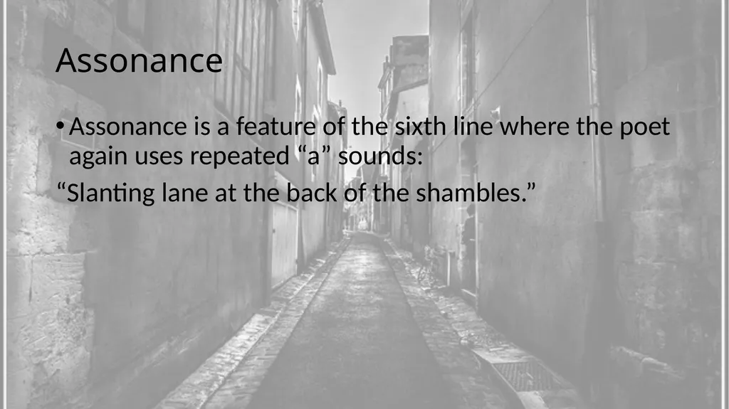 Street By Eiléan Ní Chuillenáin The poem tells of - slide 6 of 12
