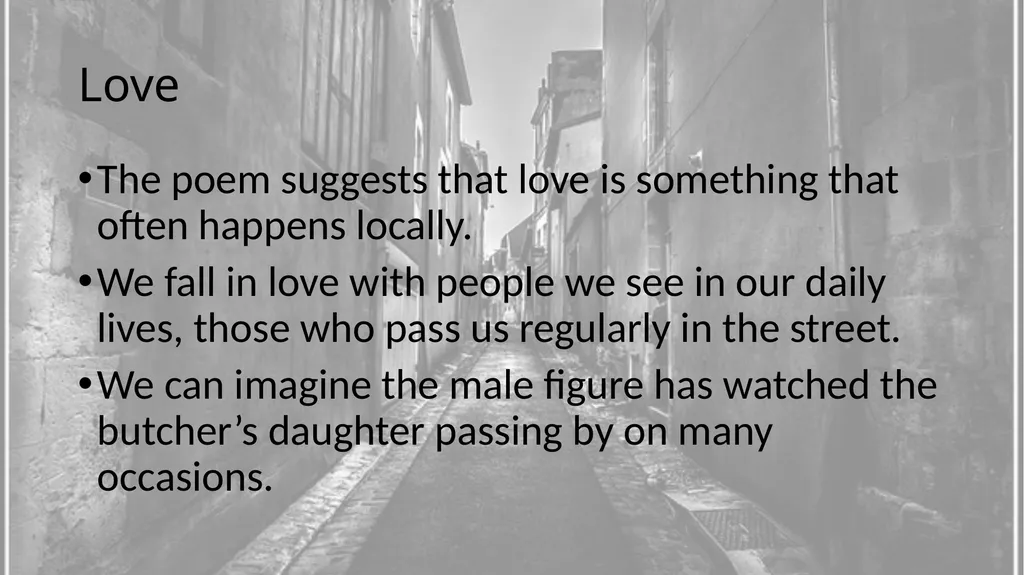 Street By Eiléan Ní Chuillenáin The poem tells of - slide 10 of 12