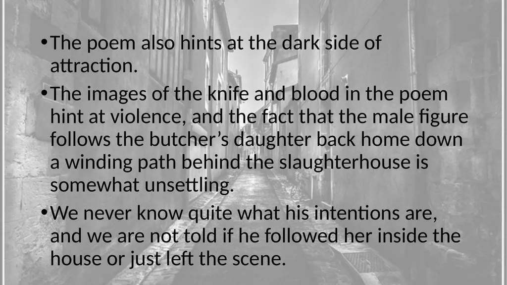 Street By Eiléan Ní Chuillenáin The poem tells of - slide 12 of 12