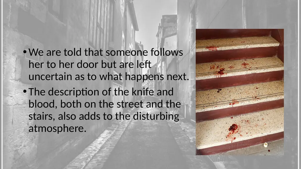 Street By Eiléan Ní Chuillenáin The poem tells of - slide 9 of 12