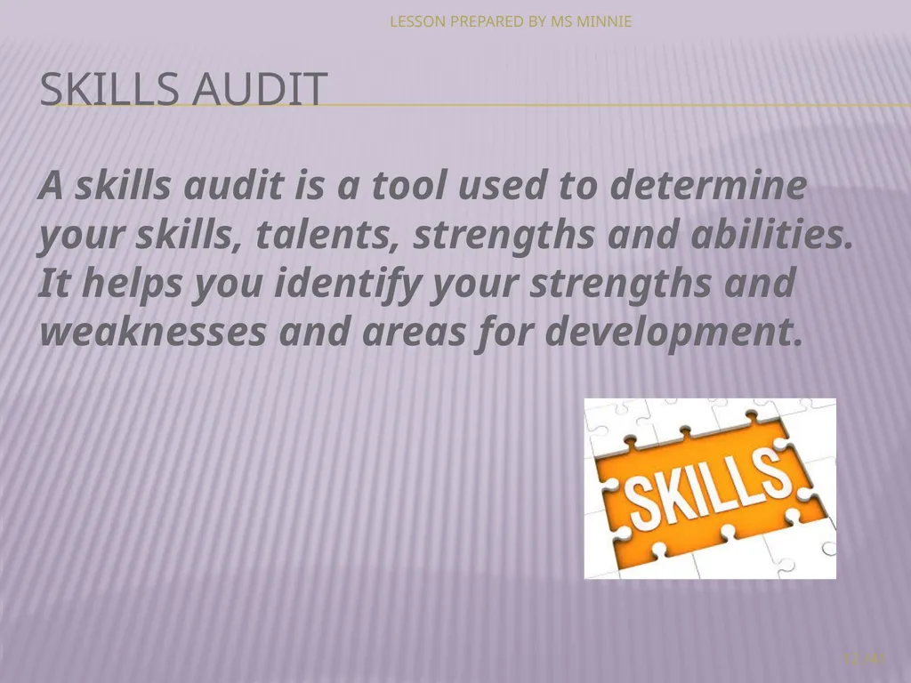 personal and career development LEVEL 3 MODULE 1 - slide 12 of 17