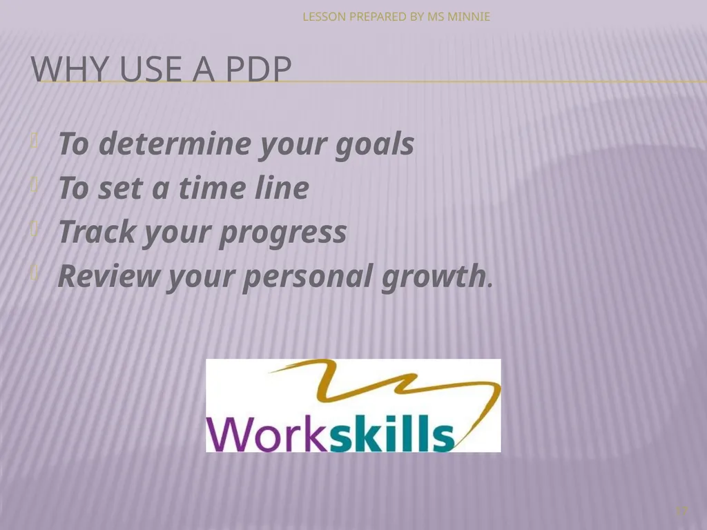 personal and career development LEVEL 3 MODULE 1 - slide 17 of 17